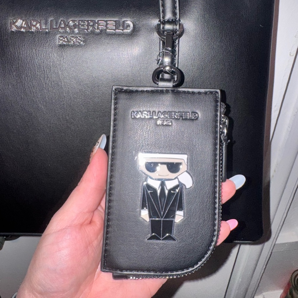 Karl Lagerfeld Paris Black Louise Tote Bag - Picture 4 of 9